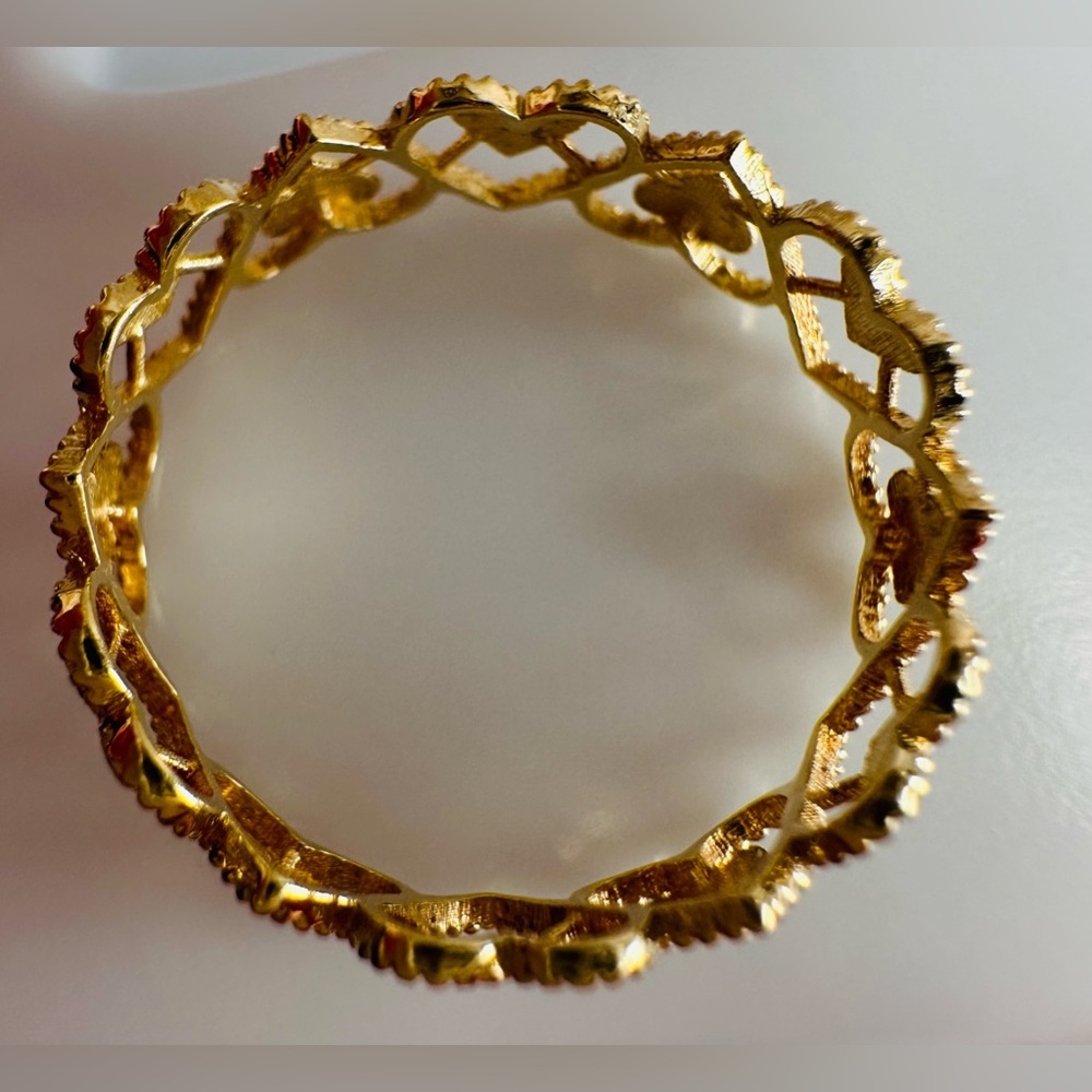 Heart Ring. 💛 Real 18 Karat(18k) Solid Gold Jewelry - Picture 6 of 9